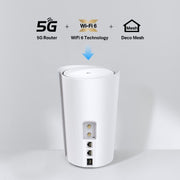 TP-Link 5G AX3000 Whole Home Mesh Wi-Fi 6 Router, Build-In 5G Modem