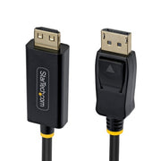 StarTech.com 15ft (4.5m) DisplayPort to HDMI Adapter Cable with Gripping Connectors, 4K 60Hz, HDR, Uni-Directional DP to HDMI Video Converter, DP Desktop to HDMI Monitor