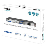D-Link DGS-F1210-26MPS-E network switch Managed L2 Gigabit Ethernet (10/100/1000) Power over Ethernet (PoE) Grey