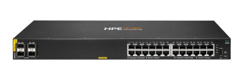 HPE Aruba Networking Networking CX6000 24p 10M/100M/1G Class4 PoE 4p SFP 1G 370W Switch