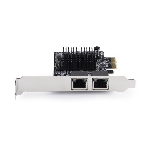 StarTech.com 2-Port 5G Gigabit PCIe Network Adapter Card, 5G/2.5G/1G/100M/10M PCI Express LAN Card, Realtek RTL8126, Windows and Linux, TAA Compliant