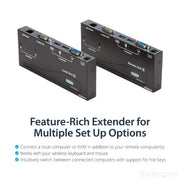 StarTech.com USB VGA KVM Console Extender over CAT5 UTP (500 ft) - TAA