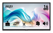 MSI PRO MP165 E6 portable TV/monitor Portable monitor Black 39.6 cm (15.6") LED 1920 x 1080 pixels