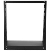 StarTech.com 12U 2-Post Open Frame Desktop Server Rack, 19in Compact Space-Saving Floor IT Rack with 350lb (160kg) Weight Capacity