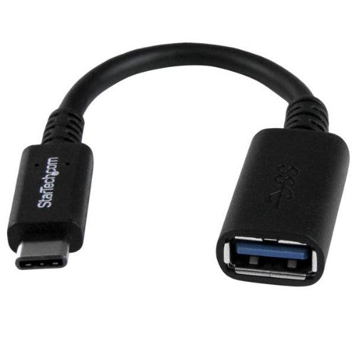 StarTech.com 6in (15cm) USB-C to USB-A Adapter, USB 5Gbps, 3A, USB-C Male to USB-A Female Converter, USB-IF Certified - Thunderbolt Compatible
