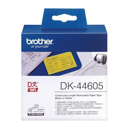 Brother DK-44605 printer label Yellow