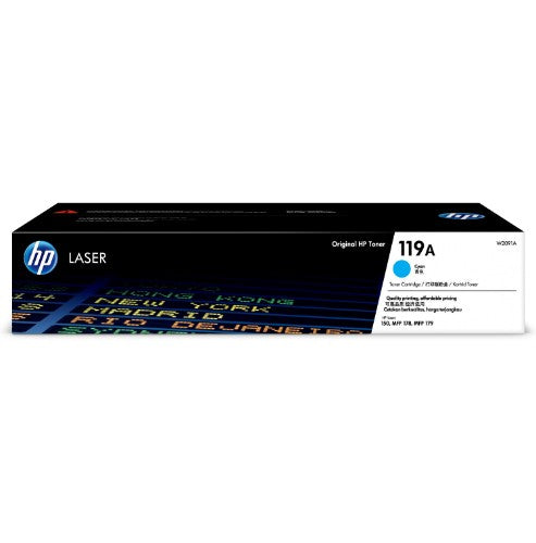 HP HP 119A Cyan Original Laser Toner Cartridge - HP Color LaserJet 150a/175nw/179fnw Printer