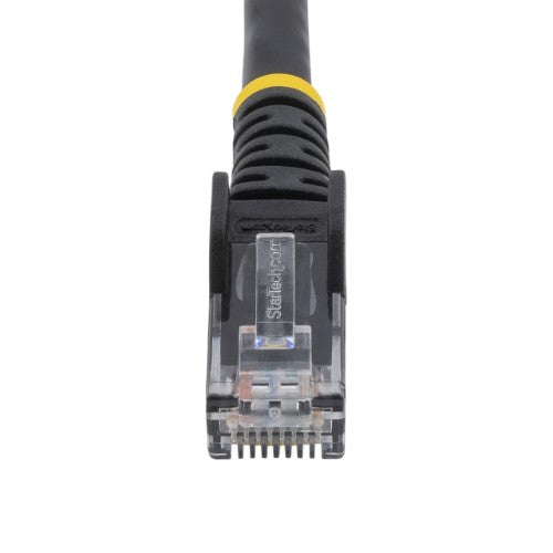 StarTech.com 50cm CAT6 Ethernet Cable - LSZH (Low Smoke Zero Halogen) - 10 Gigabit 250Mhz 100W PoE RJ45 10GbE UTP Network Patch Cord Snagless with Strain Relief - Black, CAT 6, ETL Verified, 24AWG