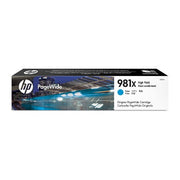 HP 981X High Yield Cyan Original PageWide Cartridge
