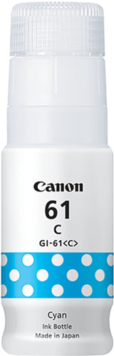 Canon GI61C CYAN INK BOTTLE FOR G3620 G3625 G3660 - 7.7K PAGE YIELD