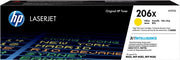 HP 206X YELLOW TONER - HIGH YIELD - APPROX 2.45K PAGES - FOR M283, M255 PRINTERS
