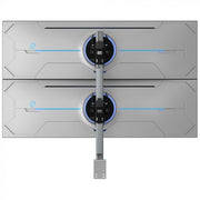 Atdec AWMS-2-BT75-FS-S monitor mount / stand 144.8 cm (57") Desk Silver