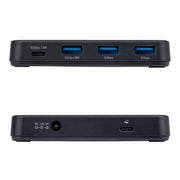 StarTech.com 4-Port USB-C and USB-A Hub, 5Gbps, Self-Powered, 2-in-1 USB-C and USB-A Host Cable, 1x USB-C and 3x USB-A (1x BC 1.2), 36W Power Adapter Included