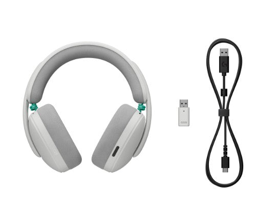 Logitech G G325 LIGHTSPEED Headset Wireless Head-band Gaming USB Type-C Bluetooth White