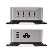 StarTech.com 4-Port Multi-Device USB-C Charger, 240W Total, Single Port 140W EPR, PD 3.1, Screw Locking Ports, Surface Mounting, Ideal for Boardrooms