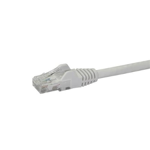 StarTech.com 2m CAT6 Ethernet Cable - White CAT 6 Gigabit Ethernet Wire -250MHz 100W PoE RJ45 UTP Network/Patch Cord Snagless w/Strain Relief Individually Tested