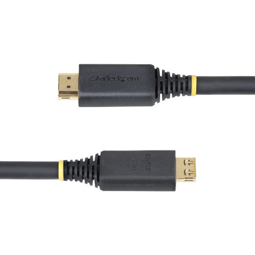 StarTech.com 35ft (10.6m) Active High Speed HDMI Cable with Gripping Connectors, 4K 60Hz/1440p 144Hz, HDR10/HDCP 2.2/ARC, 18Gbps, UHD HDMI Cord for TV/Monitor/Display, TPE Jacket