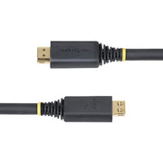 StarTech.com 35ft (10.6m) Active High Speed HDMI Cable with Gripping Connectors, 4K 60Hz/1440p 144Hz, HDR10/HDCP 2.2/ARC, 18Gbps, UHD HDMI Cord for TV/Monitor/Display, TPE Jacket