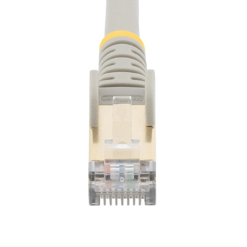 StarTech.com 1,5m CAT6a Ethernet Cable - 10 Gigabit Shielded Snagless RJ45 100W PoE Patch Cord - 10GbE STP Network Cable w/Strain Relief - Gray Individually Tested/Wiring is UL Certified/TIA