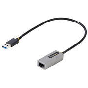 StarTech.com USB 3.0 to Gigabit Ethernet Network Adapter, 10/100/1000 Mbps, USB to RJ45, USB 3.0 to LAN Adapter, USB 3.0 Ethernet Adapter (GbE), 11in Attached Cable, Driverless Install