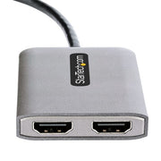 StarTech.com USB-C to Dual HDMI Adapter, USB Type-C Multi-Monitor MST Hub, Dual 4K 60Hz HDMI Laptop Display Extender / Splitter, HDR, Extra-Long Built-In Cable - Windows Only