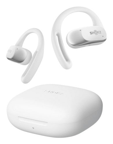 SHOKZ OpenFit Air Headset Wireless Ear-hook Calls/Music/Sport/Everyday Bluetooth White