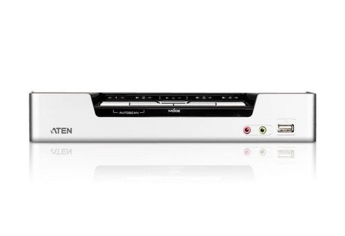 ATEN 4-Port USB HDMI KVM Switch with Audio & USB 2.0 Hub (KVM cables included)