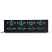 StarTech.com 8 Port USB to DB9 RS232 Serial Adapter Hub – Industrial DIN Rail and Wall Mountable - TAA