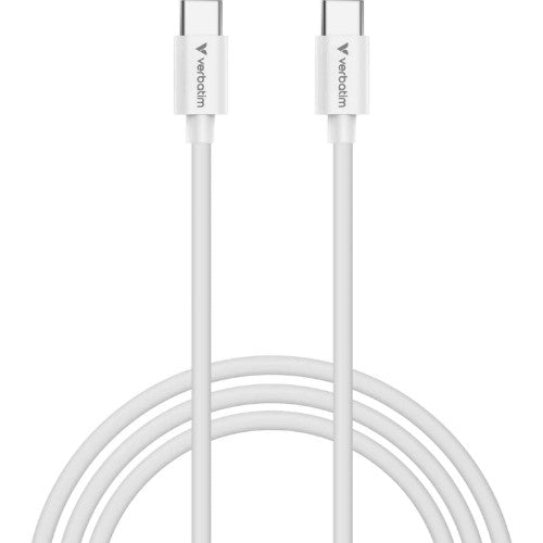 Verbatim Mini GaN Charger with USB-C Cable Universal White AC Fast charging Indoor