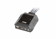 ATEN 2-Port USB DisPlayPort Cable KVM Switch