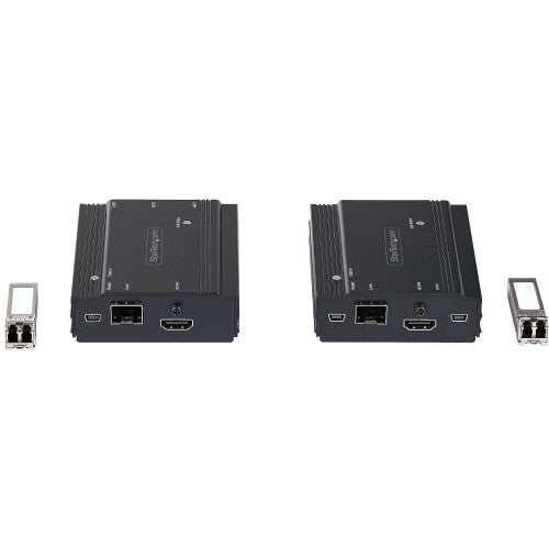 StarTech.com 4K HDMI KVM Extender over Fiber - HDMI Video & USB Remote KVM Switch/Console Extender - up to 984ft/300m (MultiMode) - 2x 10G MMF SFP+ modules - KVM Extension Kit (TX/RX) - TAA