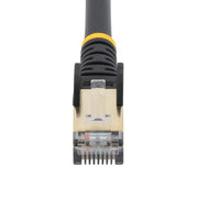 StarTech.com 1,5m CAT6a Ethernet Cable - 10 Gigabit Shielded Snagless RJ45 100W PoE Patch Cord - 10GbE STP Network Cable w/Strain Relief - Black Individually Tested/Wiring is UL Certified/TIA