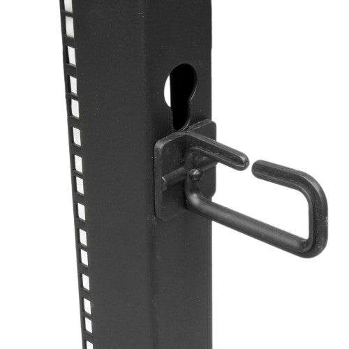 StarTech.com 12U 4-Post Server Rack, 19in Open Frame Rack with 40in (101cm) Mounting Depth and 1200lb (544kg) Weight Capacity, Mobile or Floor Mount IT Rack
