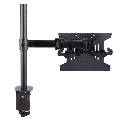 StarTech.com Laptop Desk Mount - Monitor and Laptop Mount - Displays up to 34" (17.6lb/8kg) & Laptops (4.5kg/9.9lb) - Articulating VESA Laptop Tray Arm - Clamp / Grommet Mount