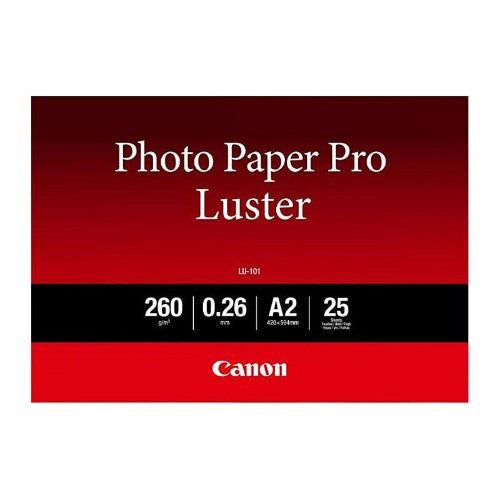 Canon LU-101 Luster Photo Paper Pro A2 - 25 Sheets