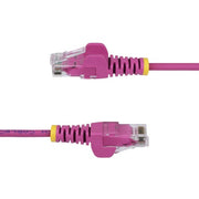 StarTech.com 10m Pink Slim CAT6 Ethernet Cable, Snagless, 100W PoE, UTP, LSZH, 28AWG Pure Bare Copper Wire, Slim RJ45 Network Patch Cord w/Strain Reliefs, Individually Tested