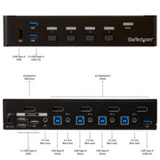 StarTech.com 4-Port DisplayPort KVM Switch - USB 3.0 - 4K 30Hz - TAA