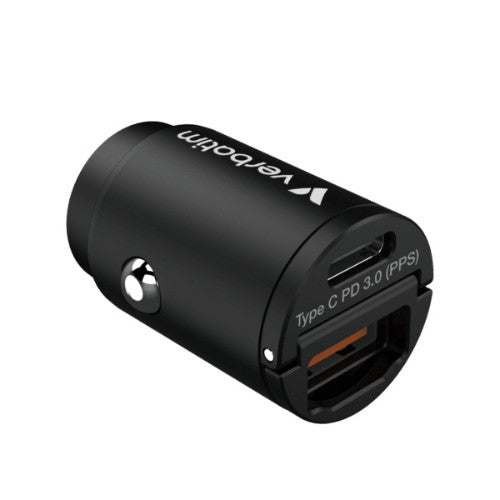 Verbatim Mini Car Charger Universal Black Cigar lighter Fast charging Auto