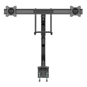 StarTech.com Desk Mount Dual Monitor Arm - Ergonomic Dual Monitor VESA Mount 32" (17.6lb/8kg) Displays - Crossbar Handle for Synchronized Full Motion - Height Adjustable - C-Clamp/Grommet