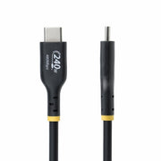 StarTech.com 10ft (3m) USB-C Charging Cable, Charge & Sync, 240W (5A) PD EPR, USB 2.0 Laptop Charger Cable, USB-IF Certified, TPE Jacket - Black USB C Charging Cord
