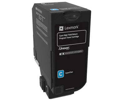 Lexmark 74C6HC0 toner cartridge 1 pc(s) Original Cyan