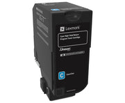Lexmark 74C6HC0 toner cartridge 1 pc(s) Original Cyan