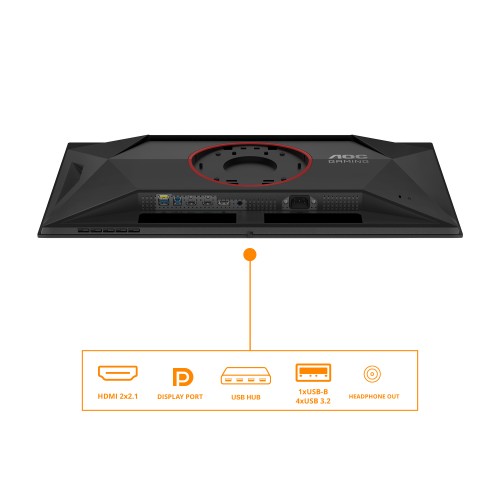 AOC G4 Q27G4ZD computer monitor 67.3 cm (26.5") 2560 x 1440 pixels Quad HD QD-OLED Black, Red