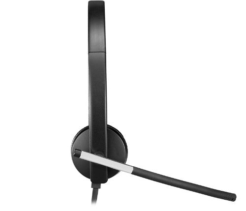 Logitech 981-000545 headphones/headset Wired Head-band Office/Call center Black, Silver