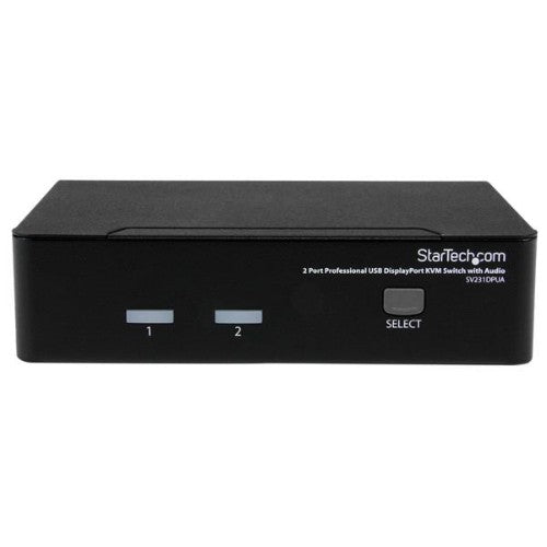 StarTech.com 2 Port Professional USB DisplayPort KVM Switch with Audio - TAA