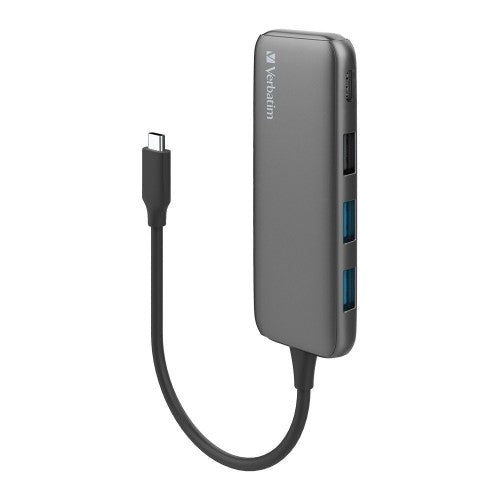 Verbatim 66603 interface hub USB 3.2 Gen 1 (3.1 Gen 1) Type-C 5000 Mbit/s Grey