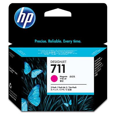 HP 711 3-pack 29-ml Magenta DesignJet Ink Cartridges