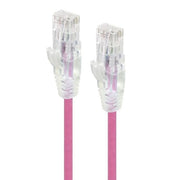 ALOGIC 1m Pink Series Alpha Ultra Slim Cat6 Network Cable, UTP, 28AWG