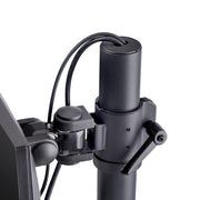 StarTech.com Desk Mount For 2x Vertically Stacked Monitors, Dual 49", Total 70lb (32kg), C-Clamp, Quick-Release VESA System, Widescreen 16:9/Ultrawide 32:9, TAA