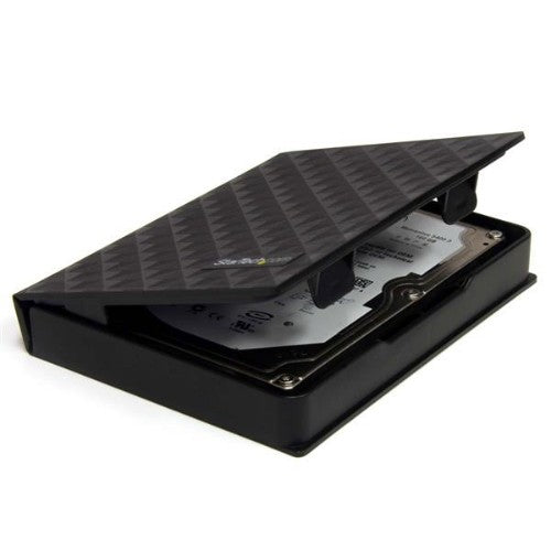 StarTech.com 2.5in Anti-Static Hard Drive Protector Case - Black (3pk), TAA-Compliant